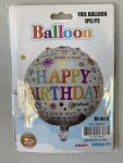 18 Inch Happy Birthday Foil Flower