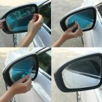 2 4-PACK Universal Anti-fog Waterproof Rearview Mirror Protective Film Rainproof Car Mirror Stickers For Enhanced Visibility
