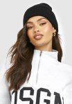 Basic Rib Beanie - Black