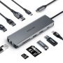 USB C Hub 10 In 1 USB C Hub Multiport Adapter Dongle With 4K HDMI Usb-c And 2 USB A 3.0 5GBPS 2 USB