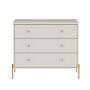 Designer Concepts Jasper Chest Of Drawers 94 Cm With 3 Drawers- Off White