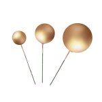 Goldair Gold Mixed Decorative Balls Pack Of 9