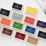 1PC PACK Diy Scrapbooking Vintage Crafts Ink Pad Colorful Inkpad Stamps Sealing Decoration Stamp