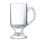 Clear Glass Mug Footed Mug 290ML Set Of 6