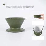 Coffee Accessories Coffee Filter Cup Multifunctional Foldable Green