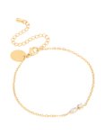 Waterproof Gold Plated Stainless Steel April Cubic Zirconia Birthstone Bracelet