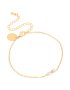 Waterproof Gold Plated Stainless Steel April Cubic Zirconia Birthstone Bracelet