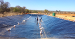 Hdpe Geomembrane Dam Liner 500MIC 0.5MM – 7M X 50M Roll