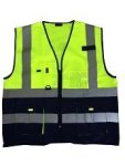Lime navy Signaling Reflective Vest