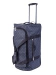 Polo Signature Luggage Medium Trolley Duffel -black - Ys Travel Bags