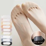 4 5 9 10 Pairs Non-slip Mesh Socks Lightweight & Breathable Low Cut Invisible Socks Women's Stockings & Hosiery