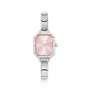 Paris Watch With Stones Pink