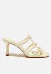 Cotton On Edie Statement Mule - Ecru Multi Bow