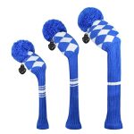 Scott Edward Golf Club Head Covers Set Of 3 Fits Well Driver 460CC Fairway Wood And Hybrid Ut The Perfect Change For Golf Bag