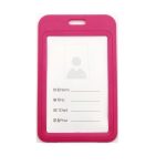 Badge Hard Plastic 54X85 10 Pink