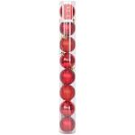 Bauble Tube 6CM 8PC Red