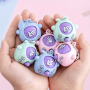 2PCS MINI Rock-paper-scissors Game Keychain Cute Fun Fidget Toy Key Chain Ring Purse Bag Backpack Charm Stress Relief Party Favors Toy Friends Gift