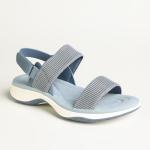 Ladies 2 Strap Comfort Sandals - Powder Blue - 8