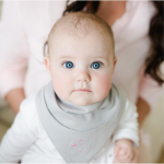 Baby Sense Bandana Bib - Pink & Grey