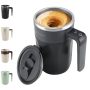 Mongdio Self Stirring Coffee Mug With Temperature Display Rechargeable Stirring Mug Automatic Self Stirring Cup With Lid For Coffee Milk And Other