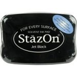 Stazon Ink Pad - Jet Black - Solvent Ink