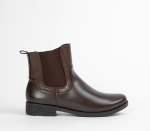 Brown Flat Ankle Boot For Women - 8 Brown