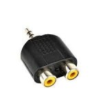 Audio Adapter 3.5MM Stereo Jack - 2X Rca Socket - 3.5MM Stereo Jack - 2X Rca Socket