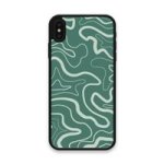 Custom Printed Tpu Cases - Apple Iphone XS Max & 39 Green Wavy& 39 By