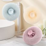 Gently Exfoliate And Cleanse Your Skin With This 1PC Suction Cup Bath Sponge Cleaning Brush