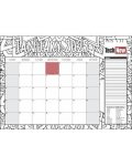 Desk A3 Calendar Coloring Pad 2025