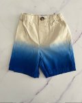 Place Beige And Blue Two Toned Shorts 9 12M