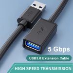 3.0 USB Extension Cable USB 3 0 5GBPS High Speed Extension Cable Male To Female 3M 2M 1M 0.5M USB 3.0 2.0 Data Sync