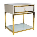 Modern Glossy Side Pedestal - Sleek Style For Any Room - White