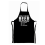 002 Custom Printed Black Apron
