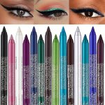 14 Colors Eyeliner Pen Monochrome Pearly & Glitter Eyeliner Pen Waterproof Eye Liner shadow Makeup For Siren's Eye Look Daily Ma