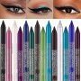 14 Colors Eyeliner Pen Monochrome Pearly & Glitter Eyeliner Pen Waterproof Eye Liner/shadow Makeup For Siren's Eye Look Daily Makeup Cosplay And Halloween Makeup