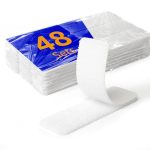 Bestape 48 Sets 1 X 3 Inch Adhesive Hook And Loop Fastener Strips Heavy Duty Strong Back Adhesive Double-sided Hook And Loop For