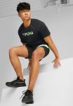 Puma Fit Ultra Breathe Triblend Tee - Black-fizzy Lime