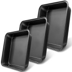 1PC Non-stick Carbon Steel Baking Pan Set Durable Oven-safe Cookie And Cake Pans For Home Cooking New Year Celebrations Easy To