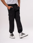 Black Utility Cargo Joggers - L Black