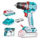 Total Tools 20V Lithium-ion Compact Cordless Drill With Battery &charger