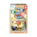 Educa Disney Animals Dumbo & Bambi 2X Puzzles 16 Piece