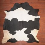 Aa Grade Cow Hide 020 Black white L - Large Black white Spotted