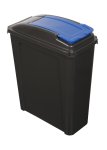Wham Recycling 25L Slimline Bin & Lid Blue