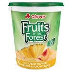 Clover Fruits Of The Forest Pineapple & Peach Flavour Full Cream Yoghurt 1KG