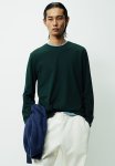 Slim Fit Jersey Top - Forest Green