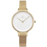 Kyst-gold Stainless Steel Ip Gold Mesh Dress Watch V228LXGIMG