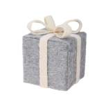Giftbox Polyfoam And Polyester 18X18X19CM Felt Finish Grey