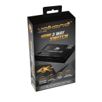 Volkano X Define Series 3-WAY HDMI Switch VK-20211-BK