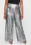 Co-ord Metallic Wide Leg - SILVER1